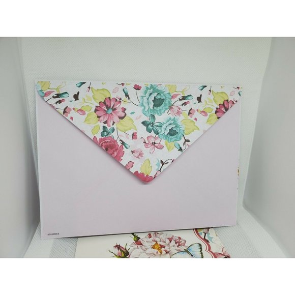 Warm Birthday Wishes Thoughts & Inspiration Floral Blue Butterfly Greeting Card - Picture 11 of 11